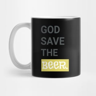 God Save the Beer. Funny Beer Lover Gift Mug